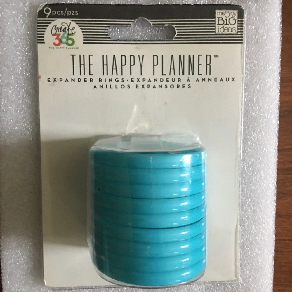 Happy Planner Expander Rings Heart Set Of 9 New